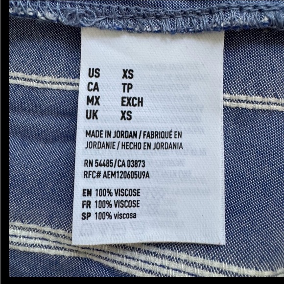 American Eagle Women’s Blue and White Stripe Mini Sundress With Pockets Size XS - Picture 5 of 7